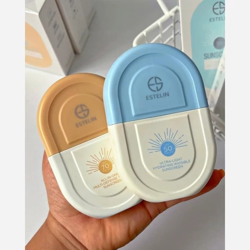 ضدآفتاب تینتی و بی رنگ استیلین حجم 50میلی spf70وspf50