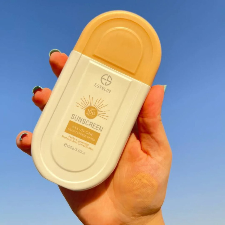 ضدآفتاب تینتی و بی رنگ استیلین حجم 100میلی spf100وspf80